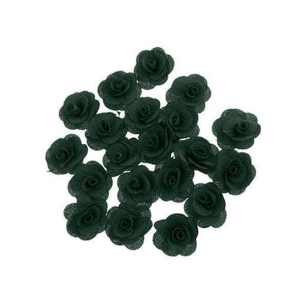 1/3/5 20 stycken Silk Rose Flower Head Bud DIY Craft Bröllop Dark Green 4cm 1Set