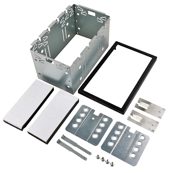 2DIN Metal Fascia Monteringsbur Dash Kit Bilradio DVD Stereo