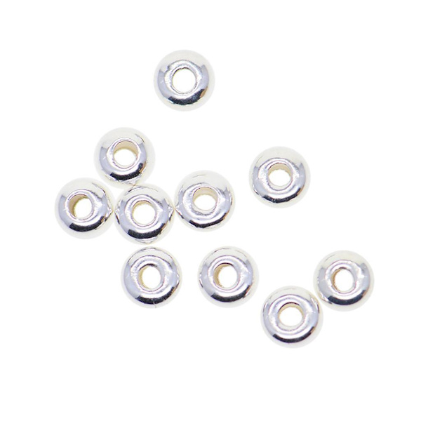 1/2/3 10 st 925 Sterling Silver spacer Bead DIY Craft Supply 1Set