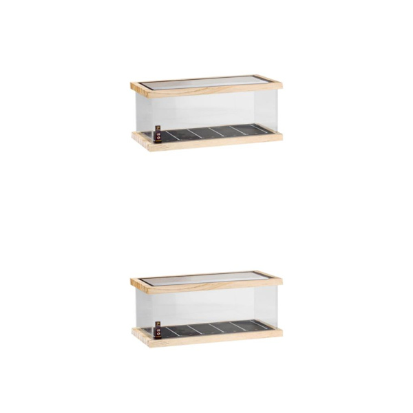 1/2 1/64 Case dekoration för bänkskiva miniatyr 1 Tier 2Set