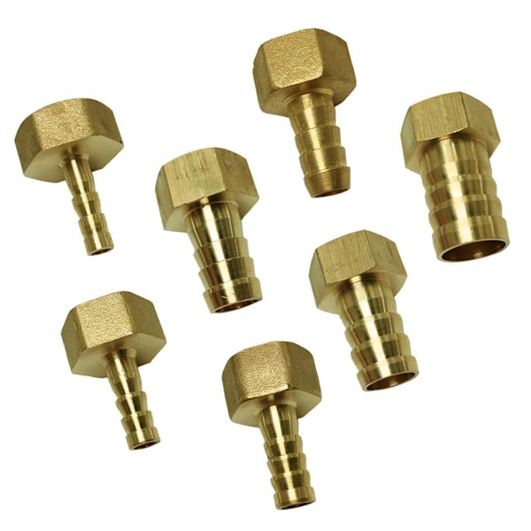 1/2/3/5 pneumatisk slangkoppling hona mässing/VVS-kopplingar 6mm 1Set