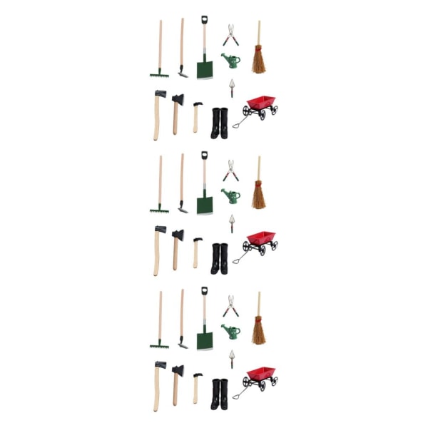 1/2/3 1:12TH Miniatyrträdgårdsredskap För låtsasspela för 3Set