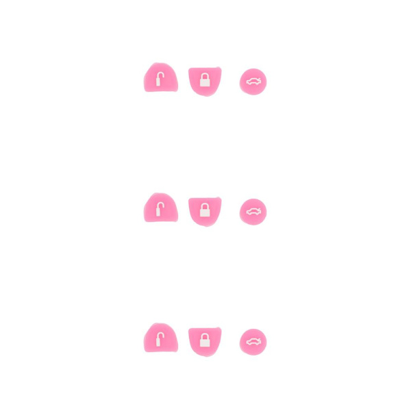 1/2/3/5 3st Silica Gel Key Buttons Fjärrreparationssats Bekvämt Pink 3Set