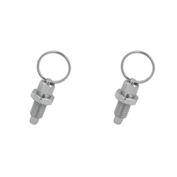 1/2/3/5 Heavy-Duty indexkolv med användarvänlig ringdragning M16-8 Stainless Steel 2PCS