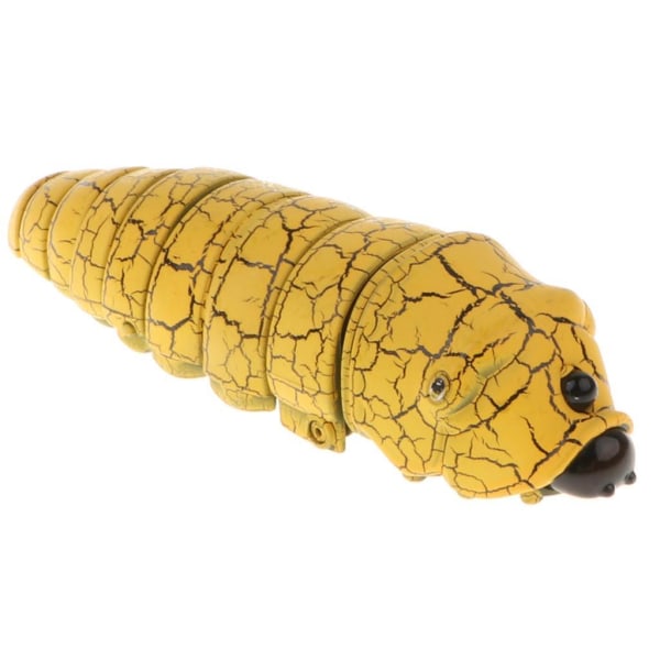 1/2 4'' Realistisk fjärrkontroll Caterpillar RC Bug Toy Party Yellow 1Set