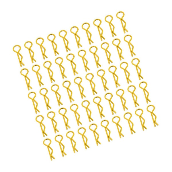 1/2/3/5 RC Body Shell Clips R Shape för 1/10 RC racingbil gold length 24mm 1Set
