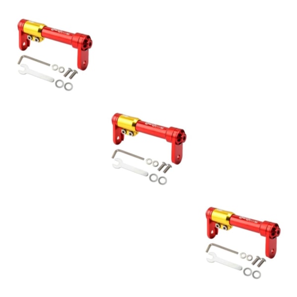 1/2/3/5 Folding Bike Easy Wheel Extension Rod Bekväm och Red 3PCS