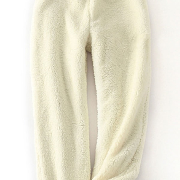 Snygga byxor för kvinnor håller sig varma och bekväma på vintern yellow M