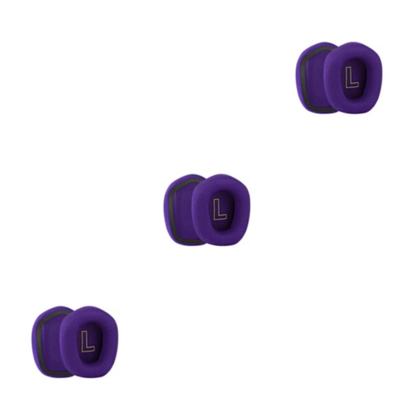 1/2/3/5 Öronkuddar Kudde Hörselskydd Andas Gamer Purple Ear Pads 3PCS
