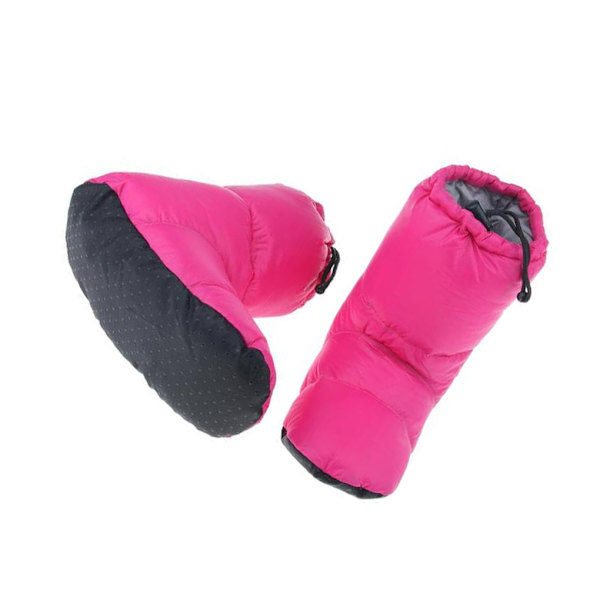 1/2/3 Vita duntofflor Vintervarma campingtältfotskor Rose Red XL 1 Pc