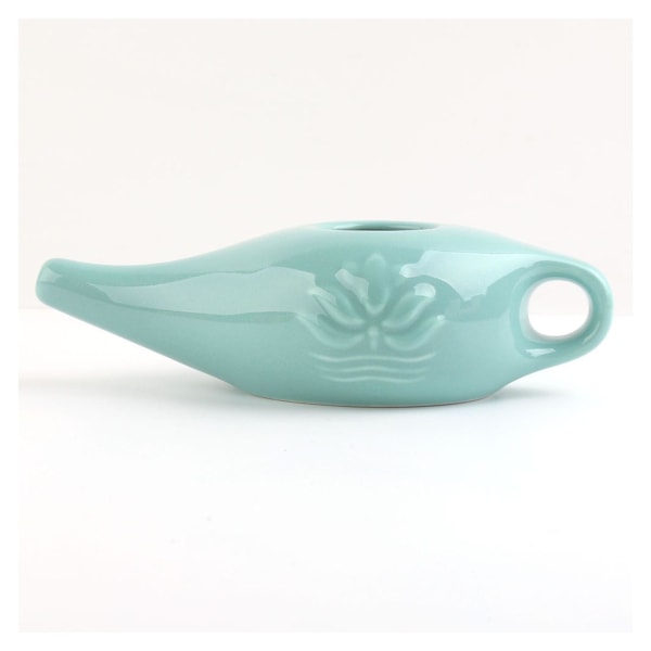 1/2/3/5 Keramik Neti Pot Leakproof Sinus Rinse Pot Tålig för Blue 19x9x6cm 1Set