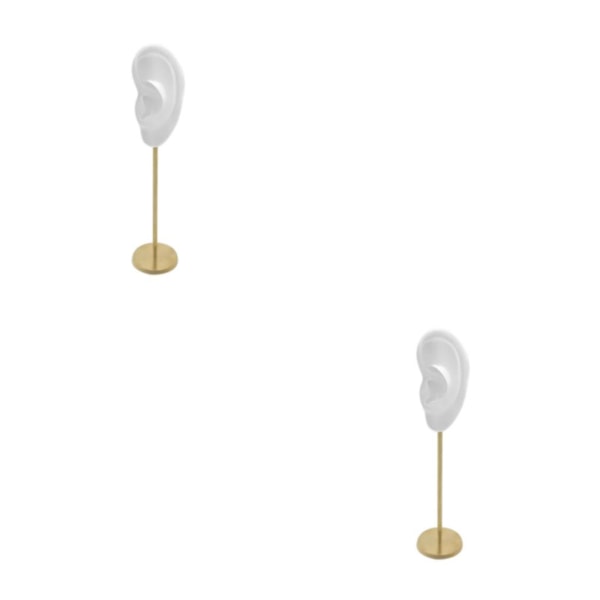 1/2/3 Örhänge Display Stand Human Ear Model Stud Holder Showcase Left Translucent Height: 18cm 2Set