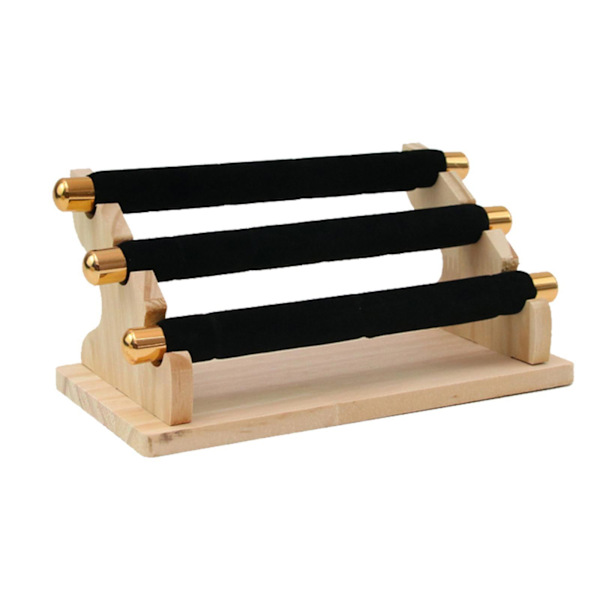 1/2/3 Fristående Ringar Display Hållare Showcase Hållare för hemmet Black 20 x 10 x 9.5cm 1 Pc