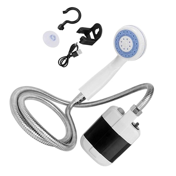 Handhållen bärbar utomhusduschsats Camping USB uppladdningsbar