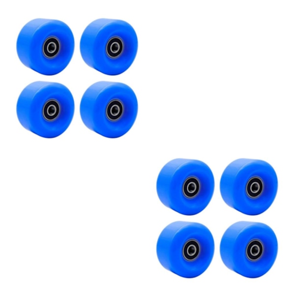1/2/3 Inline Skate Wheel PU Slitstarka 58 mm 82A hjul Blue 58x58x32mm 2Set