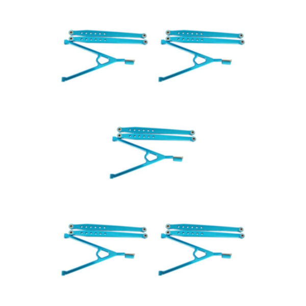 1/2/3/5 Aluminiumlegering Trigon Support Bar Bakre Support Bar För blue 5Set