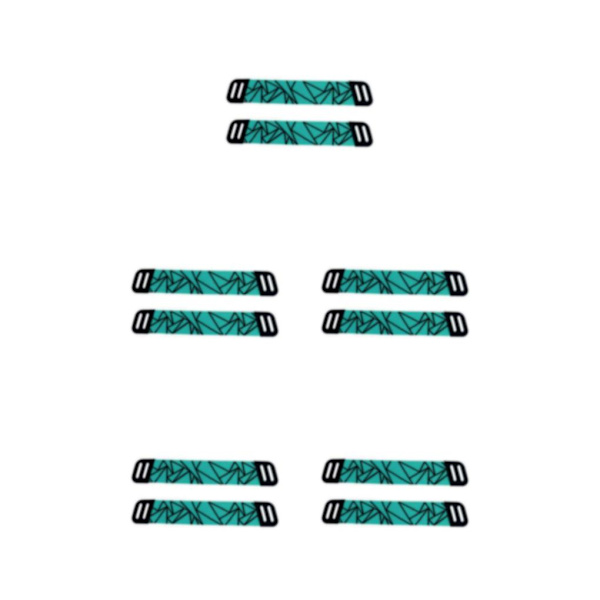 1/2/3/5 Öronkuddar Kudde Hörselskydd Andas Gamer Rhombus Green Shock-cushion Beam 5PCS