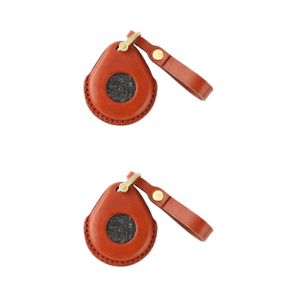 1/2/3/5 cover PU-läder Söt passform för motorcykelpojkvän Brown 2Set