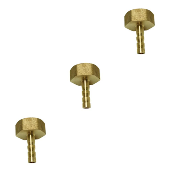 1/2/3/5 pneumatisk slangkoppling hona mässing/VVS-kopplingar 6mm 3Set