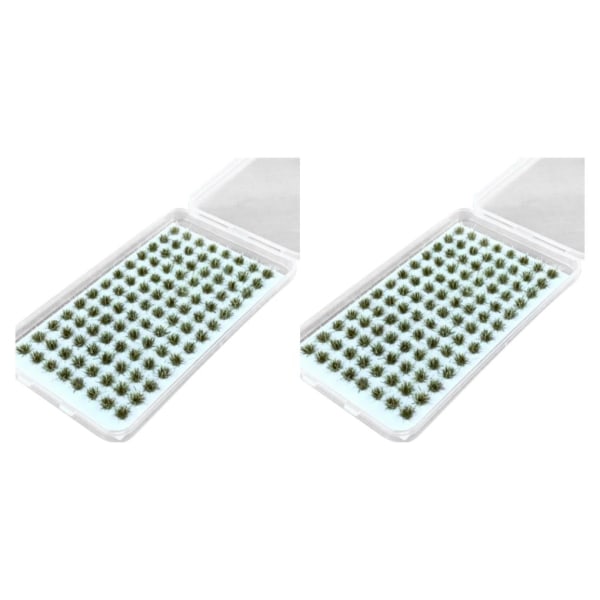 1/2/3/5 Resin Mini Grass Tuft Lågt underhållsminiatyrer Statisk No.7 2Set