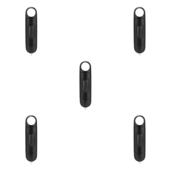 1/3/5 Mini Undvik kontakt utan beröring Dörröppnare Tool Key Safe Black 0.7x2.7x0.2 Inch 5Set