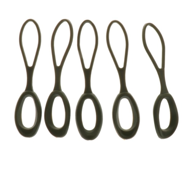 1/2/3/5 5 stycken Non- För slip Stark För Dragkedja Dragsladd Zip Army Green 66mm 1Set