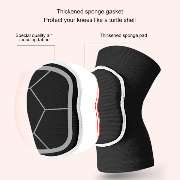 1/2/3/5 andningsbart tyg med hög elasticitet knäskydd för sport White As Shown 1 Pc