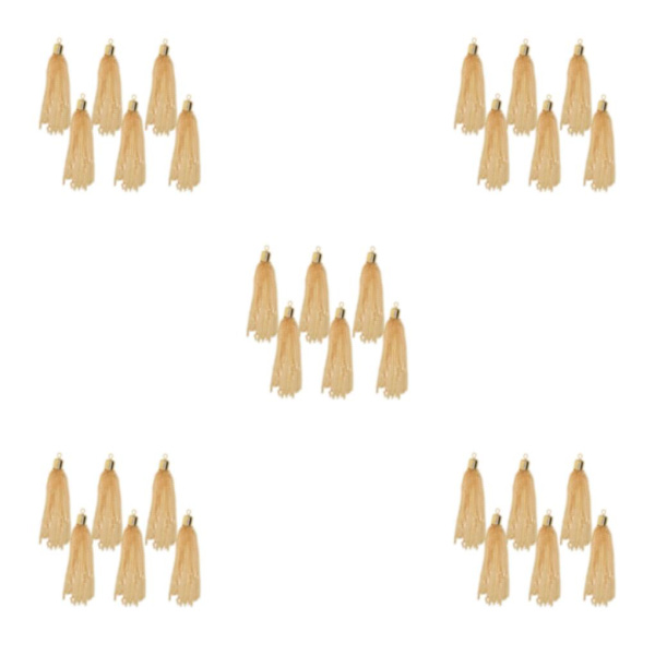 1/2/3/5 6 delar Handgjorda Boho Long Chain Tofshängen Light gold 5Set