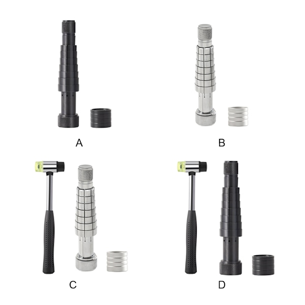 1/2/3 Ring Stretcher Extender Expandera och ändra storlek på bröllopsbandet black 1Set