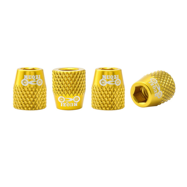 1/2/3/5 4x M6 Bike V Bromsbelägg Skruv Mountain Fasta bultar Golden 12x10MM 2Set