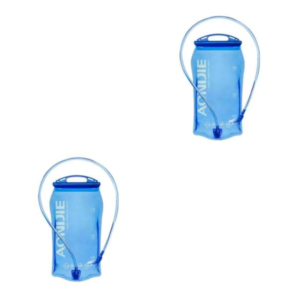 1/2 Utomhuscamping Vandring Klättring Cykling Vattenblåsa Blue 1.5L 35x17cm 2PCS