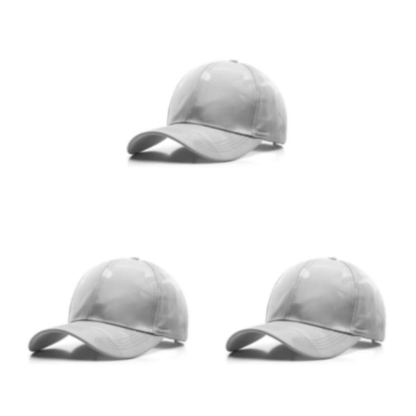 1/3/5 Lätt och andas cap för män - Håll dig bekväm gray 3PCS