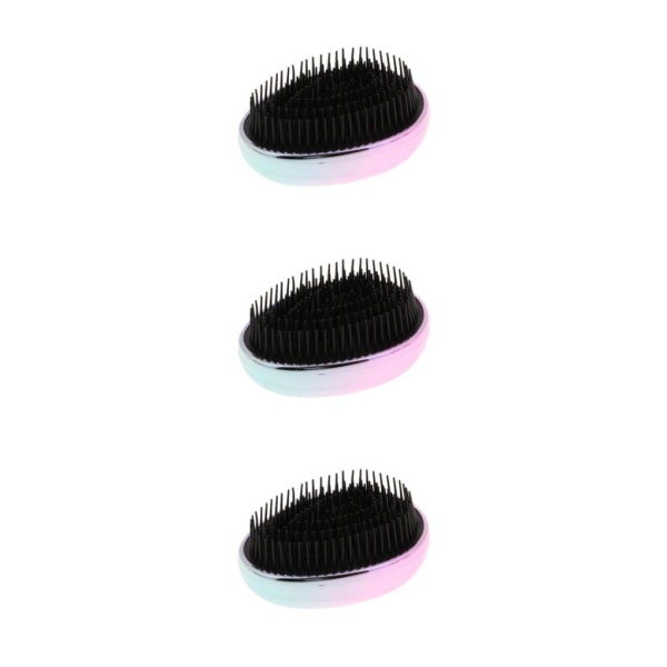 1/2/3/5 Portable Pocket Detangle Hair Brush Kam för kvinnor Multicolour 9 x 4.5cm 3Set