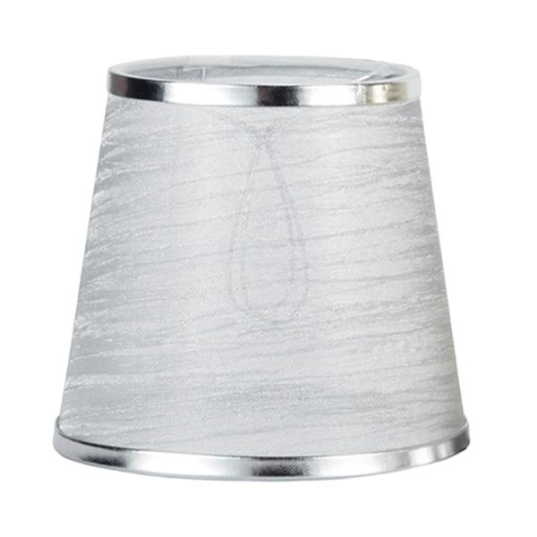 Lampskärm dekorativ tyglampskärm för festdekoration Silver
