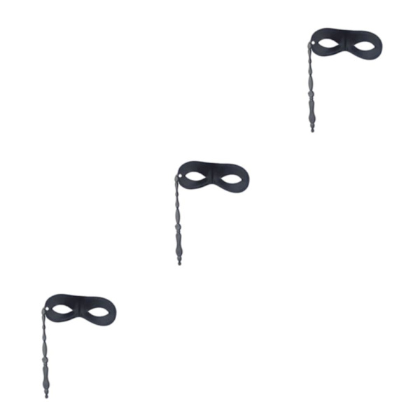 1/2/3/5 med Stick Birthday Dress up Maskerad Festlig Black 16.5 x 6.5cm 3Set