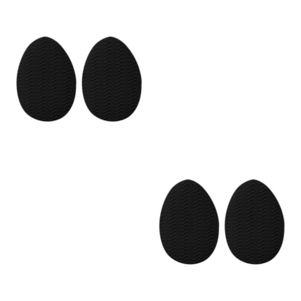 1/2/3/5 Non För Slip Shoe Pads Självhäftande gummi för hög Round Head Black 2Set