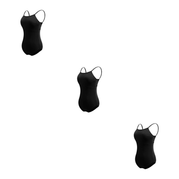 1/2/3 Dance Body Balett Leotard Dansoutfit Andas Black L 3PCS