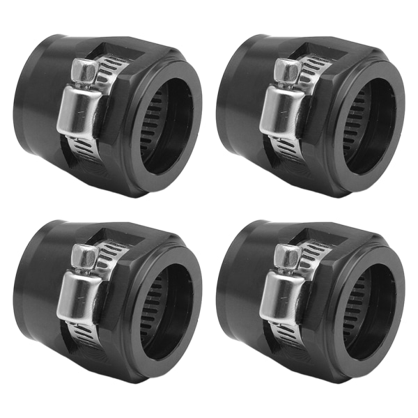 1/2/3/5 4-delad aluminiumslangklämma - lätt att installera black AN10.4pcs 1 Pc