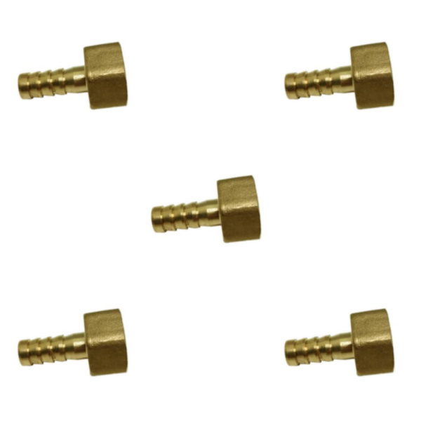1/2/3/5 pneumatisk slangkoppling hona mässing/VVS-kopplingar 10mm 5Set
