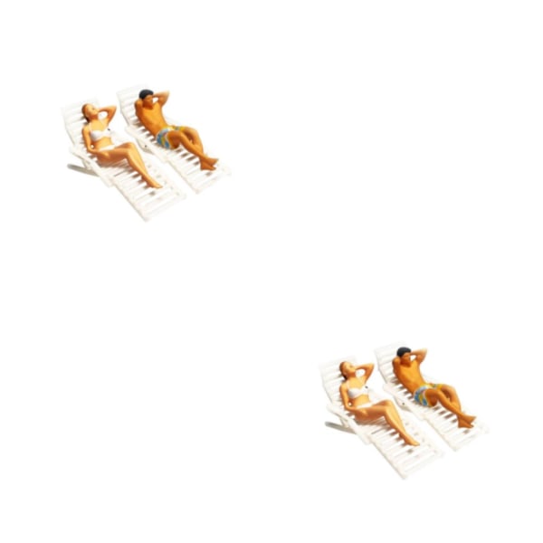 1/2/3 1/64 Scale People Figurer Set Tiny People för Sandbord 2Set