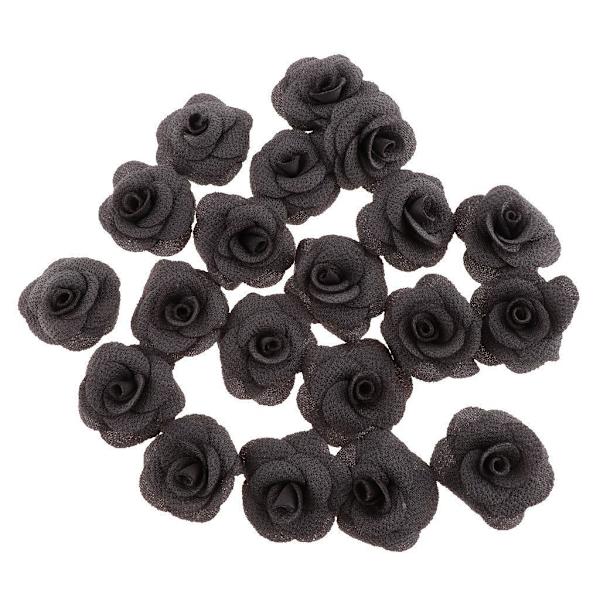 1/3/5 20 stycken Silk Rose Flower Head Bud DIY Craft Bröllop Gray 4cm 1Set