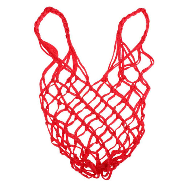 1/2/3/5 Basket Ball Carry Mesh Förvaring Nätpåshållare Red 1 Pc