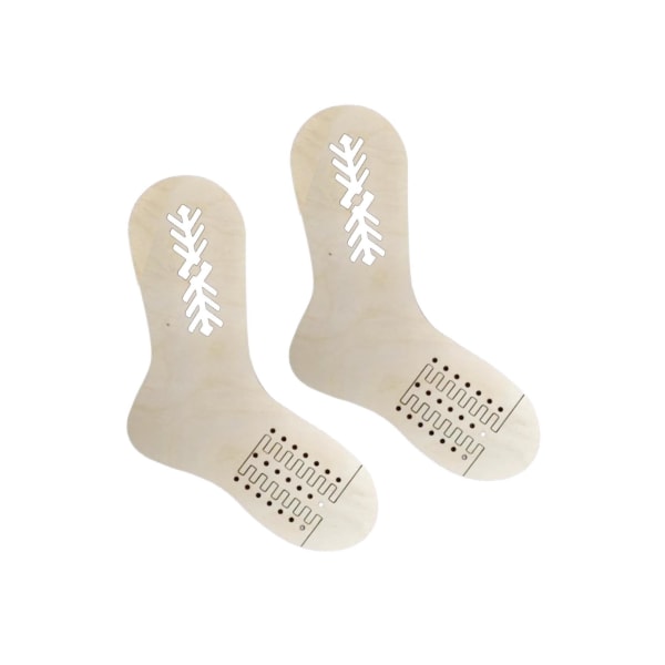 1/2/3 2st Sock Blockers Form för hantverksälskare Stripe Pattern 1Set
