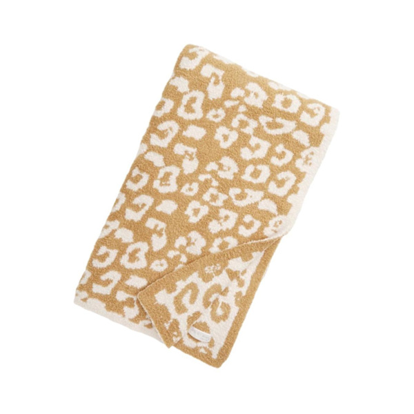 1/2/3 Throw Blanket Leopard Print Flanell Fleece Filtar Plysch light tan 50x60in 1Set