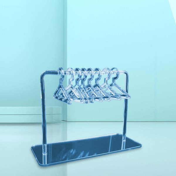 1/2/3 Söt Örhänge Display Stand Mini klädhängare Rack Dekor för Blue 15 x 6 x 11cm 1Set