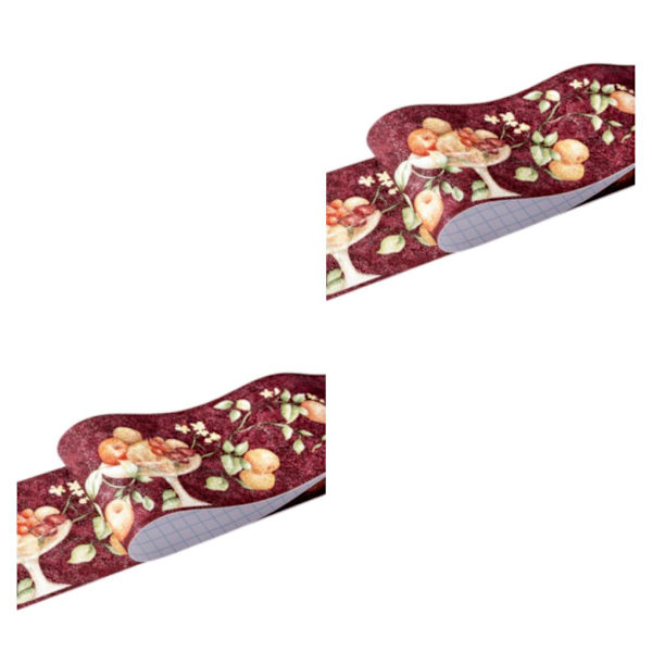 1/2/3/5 Retro Fashion PVC vattentät midjelinje för robust vägg red fruit 2Set