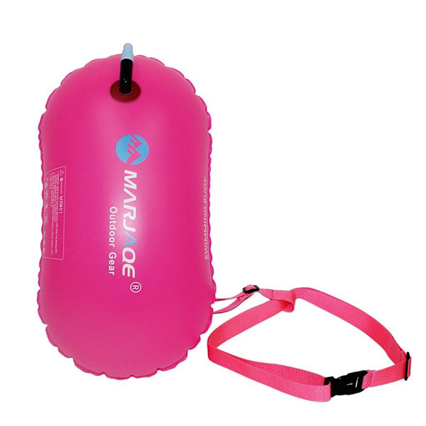 Uppblåsbar Swim Booy Tow Float lättviktsanordning för vatten Rose Red