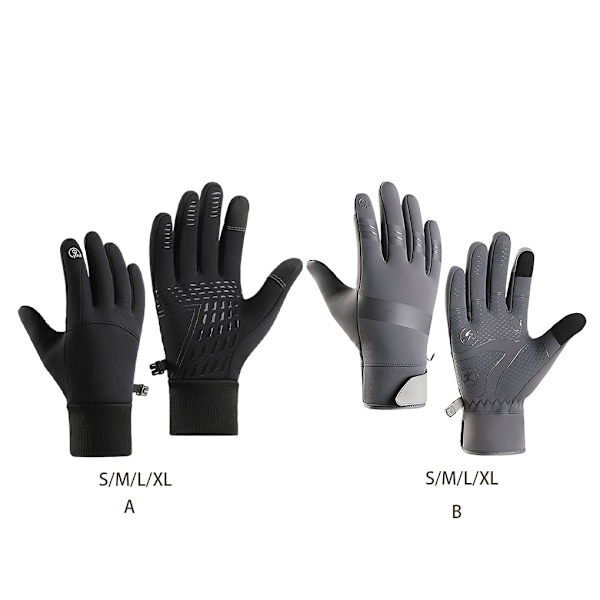 1/2/3/5 polyuretan vinterhandskar för oöverträffad värme och Grey XL 5PCS