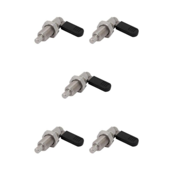 1/2/3/5 1x Indexeringskolvar L Typ Rostfria Låsbultar Fin Silver M20-8 5Set