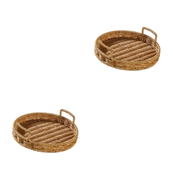 1/2/5 Handgjord rustik organizer i rotting för frukt 2PCS